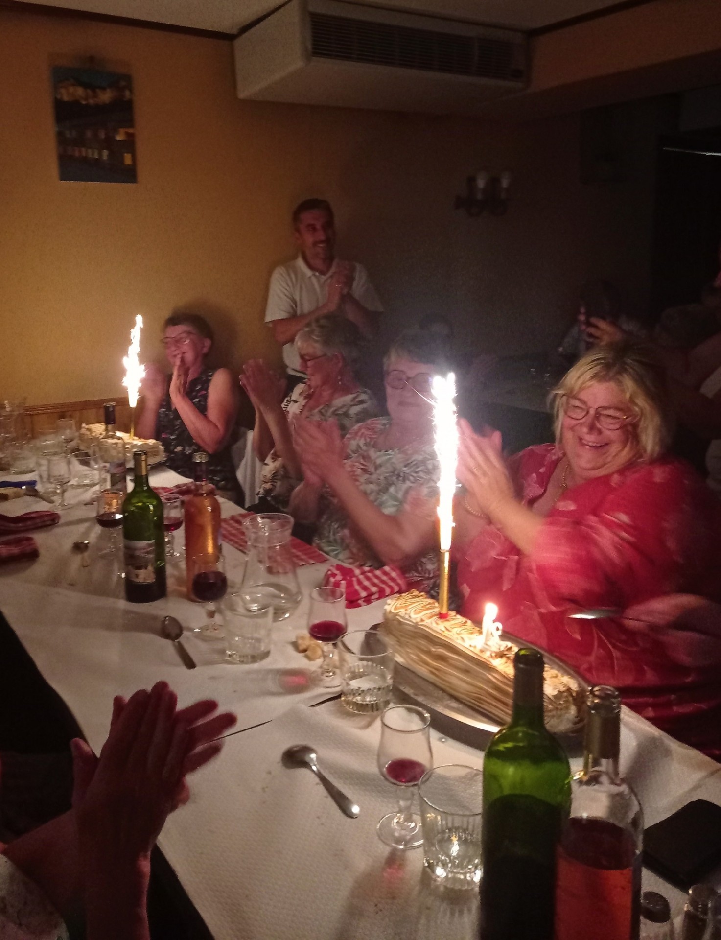 Anniversaire de Christiane et de Joelle au restaurant de la Jonte