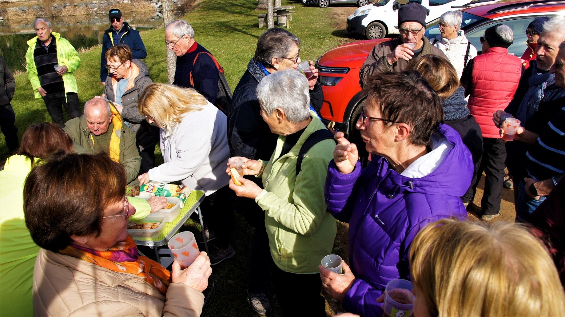 Apéro après la marche de Billy