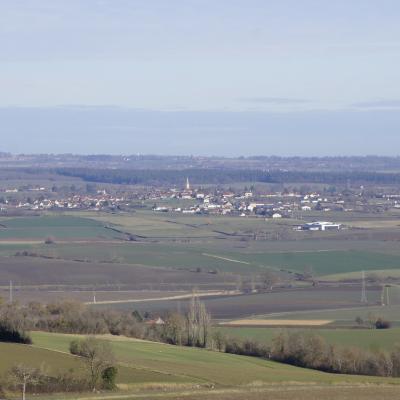 Chantelle vue des hauteurs de Charroux