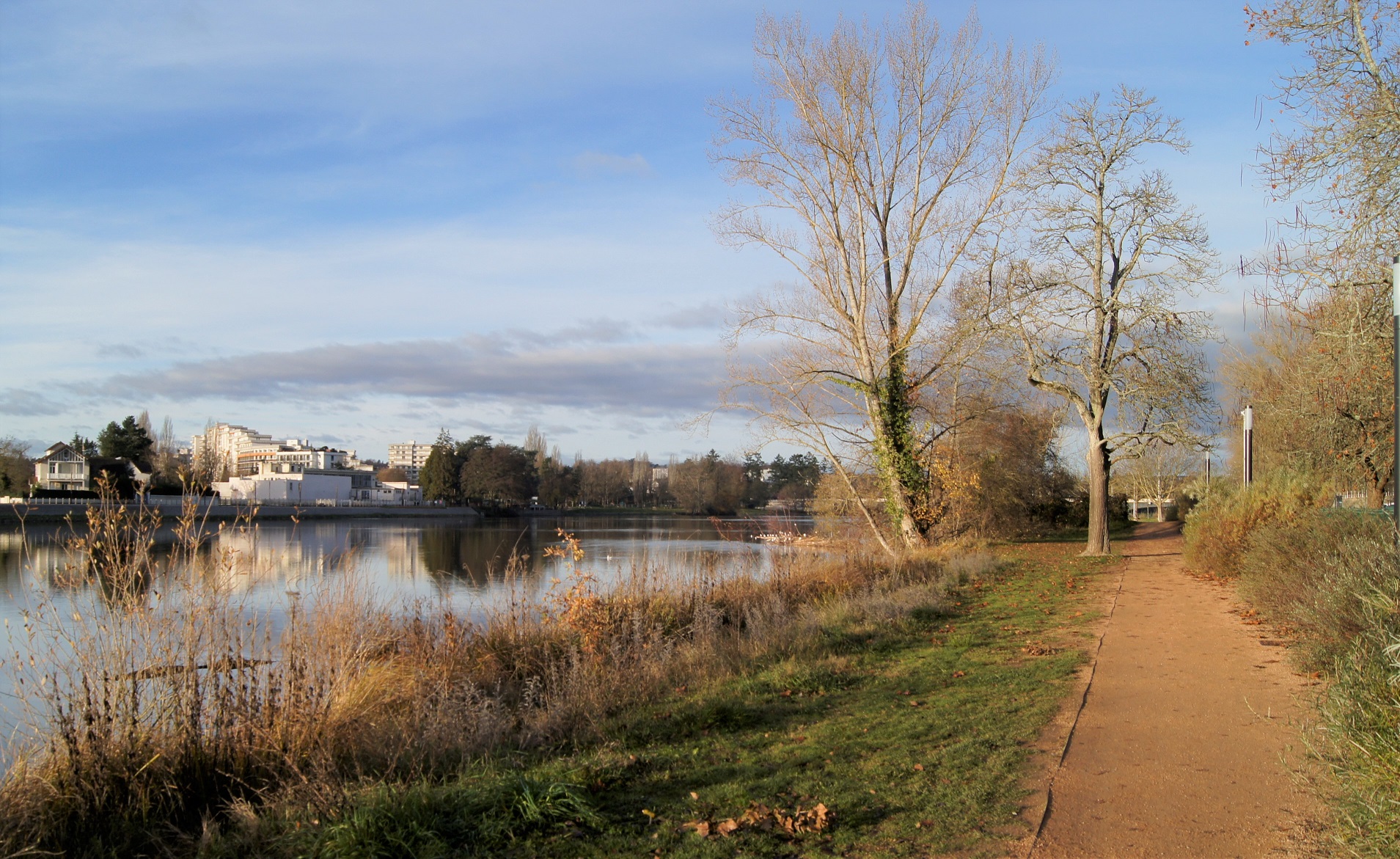 Chemin sur les bords de l'Allier