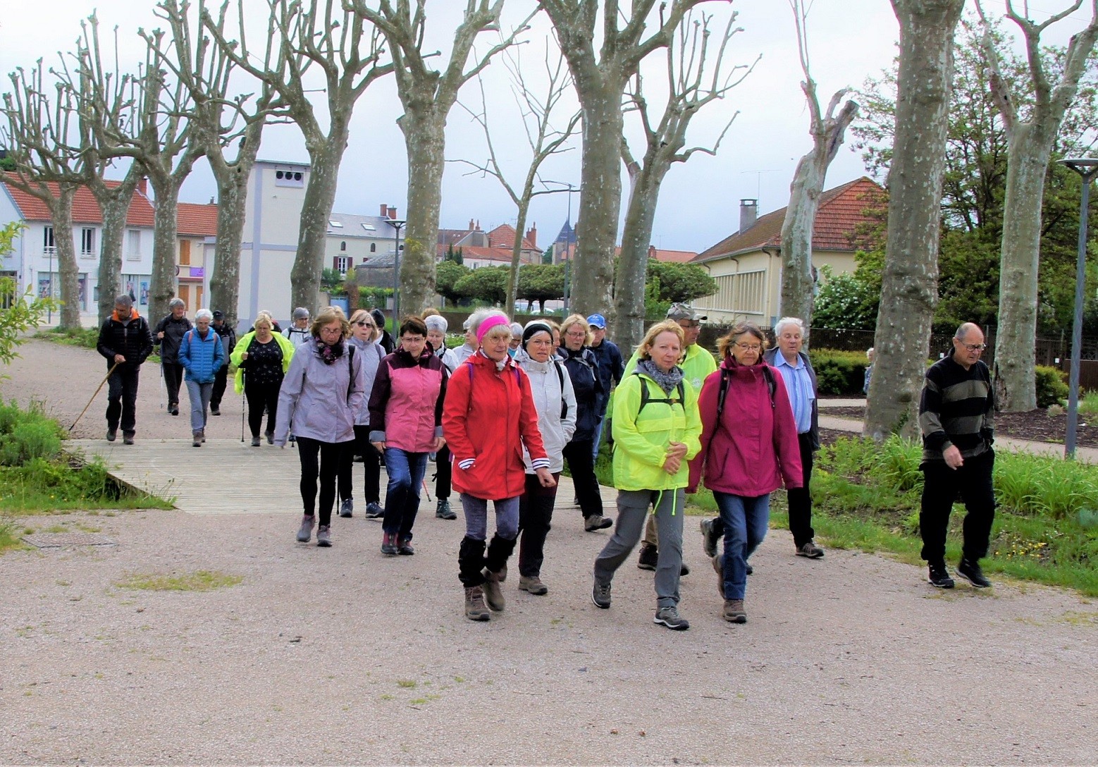 Départ de la marche à Gannat