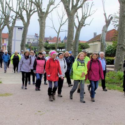 Départ de la marche à Gannat