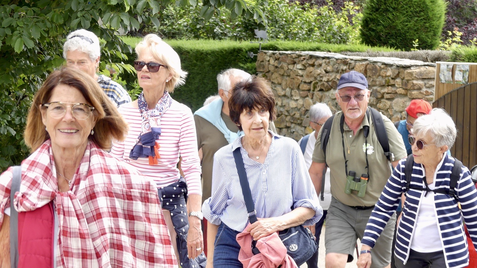 Départ de la randonnée vers la passerelle du Lignon