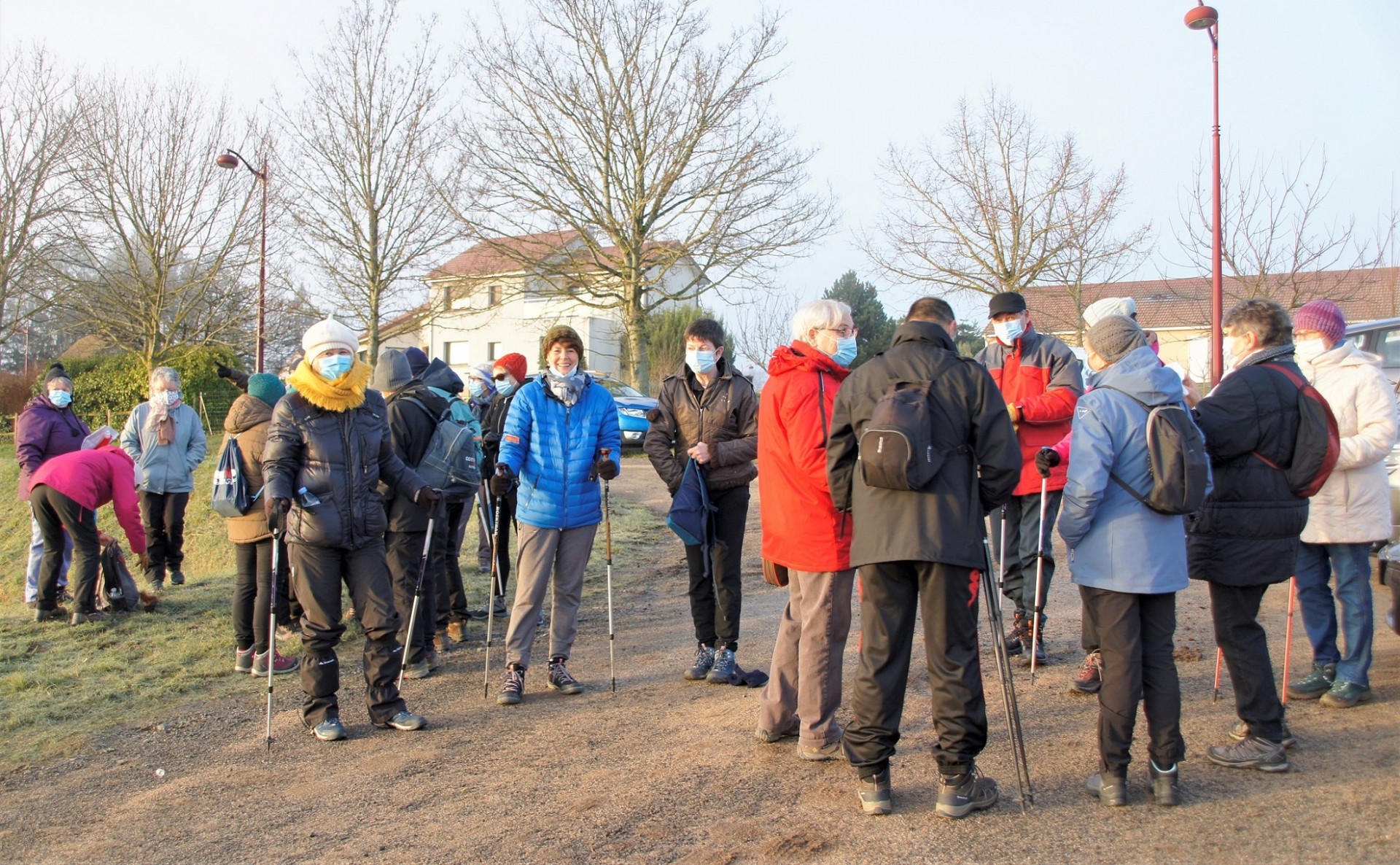 Départ pour la marche du Vernet