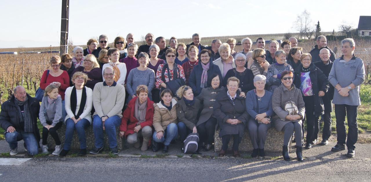 Participants au marche de noel a COLMAR décembre 2015