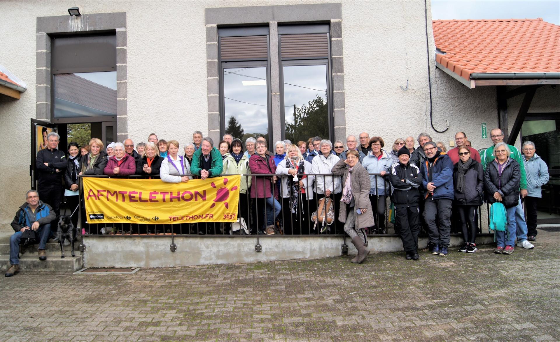 Groupe de marcheur à Vinzelles