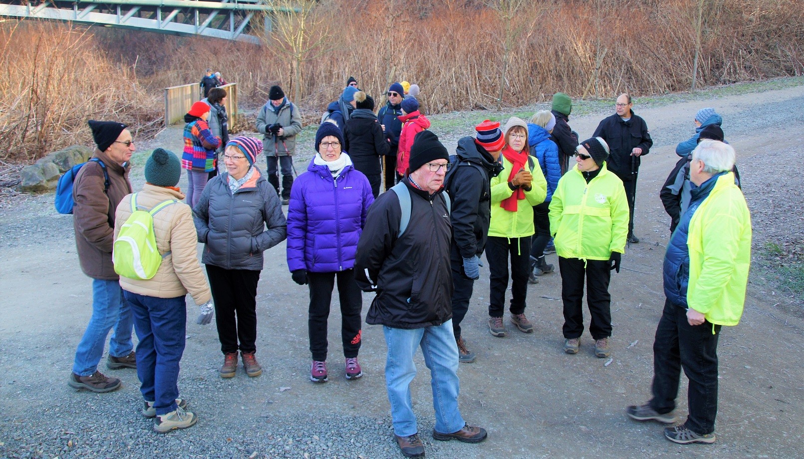 Groupe de marcheurs à Billy