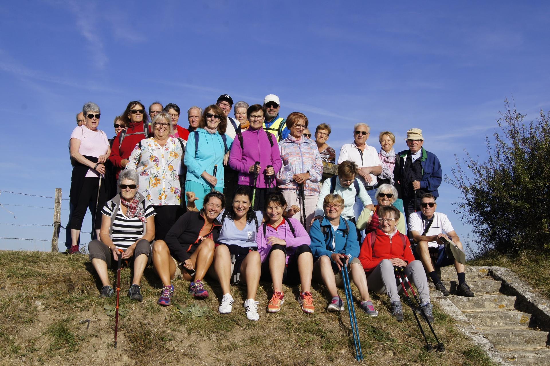 Groupe marcheur a Ussel d'Allier