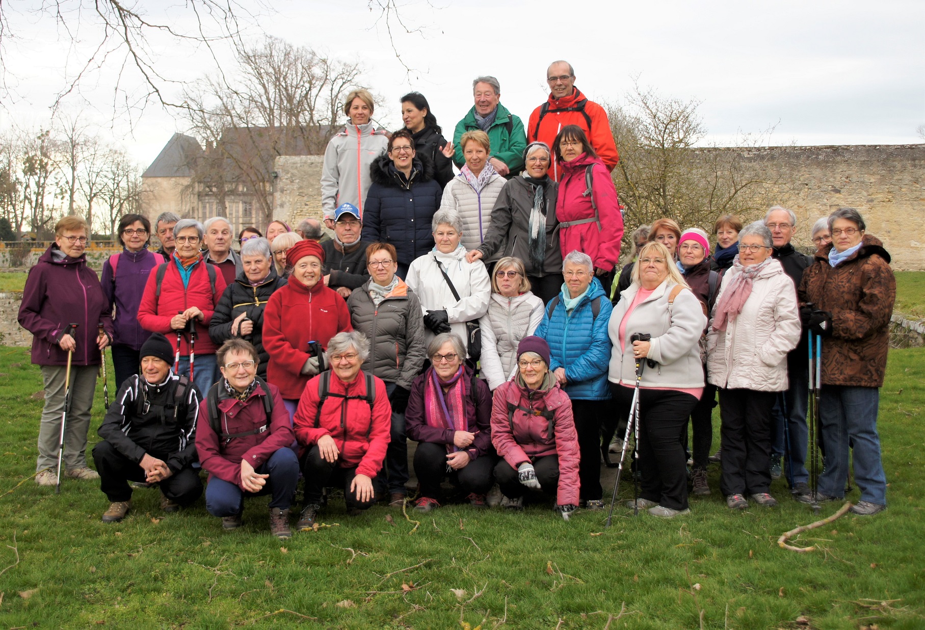 Groupe marcheurs à Effiat