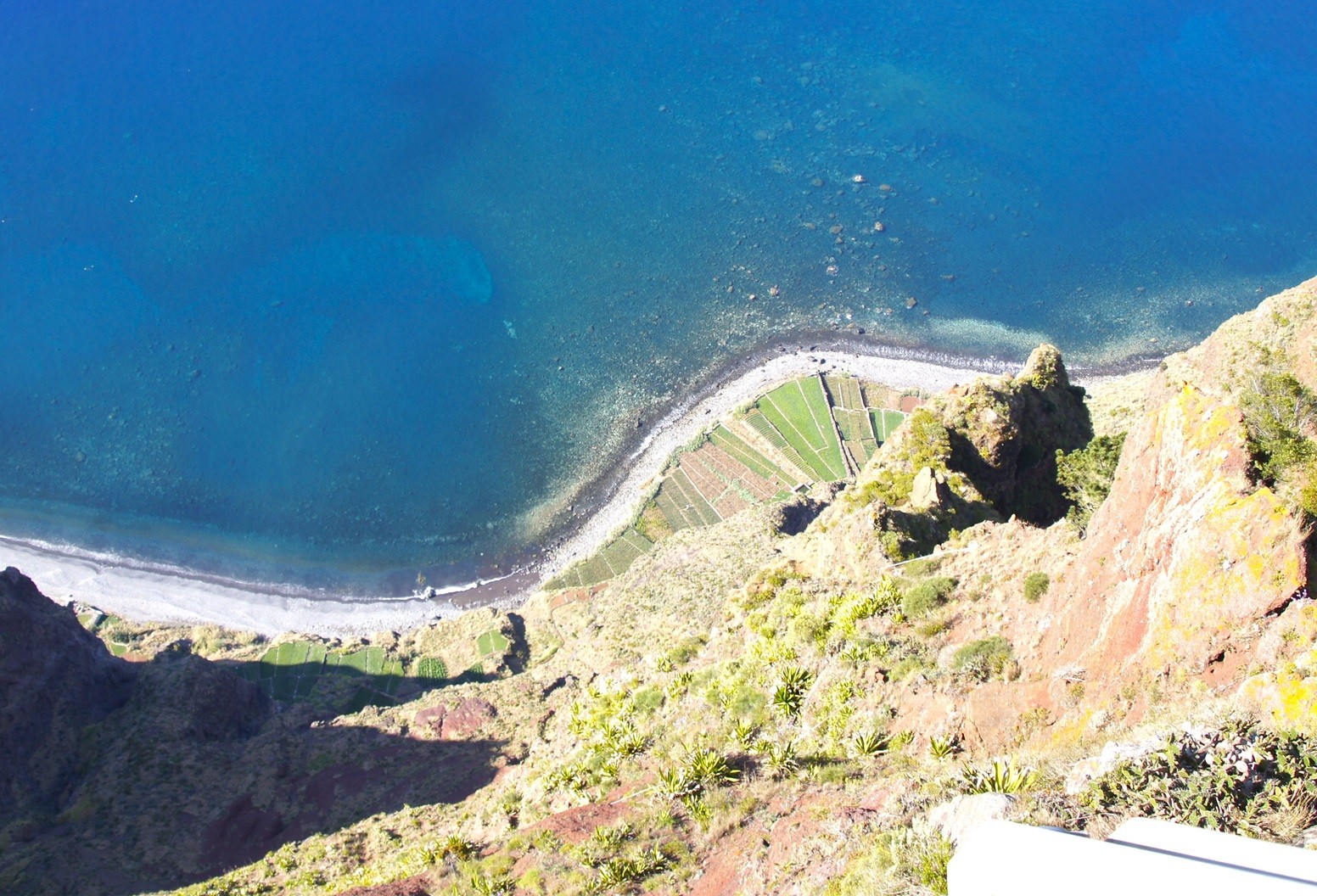 L'océan vue du haut du belvédère de Portela