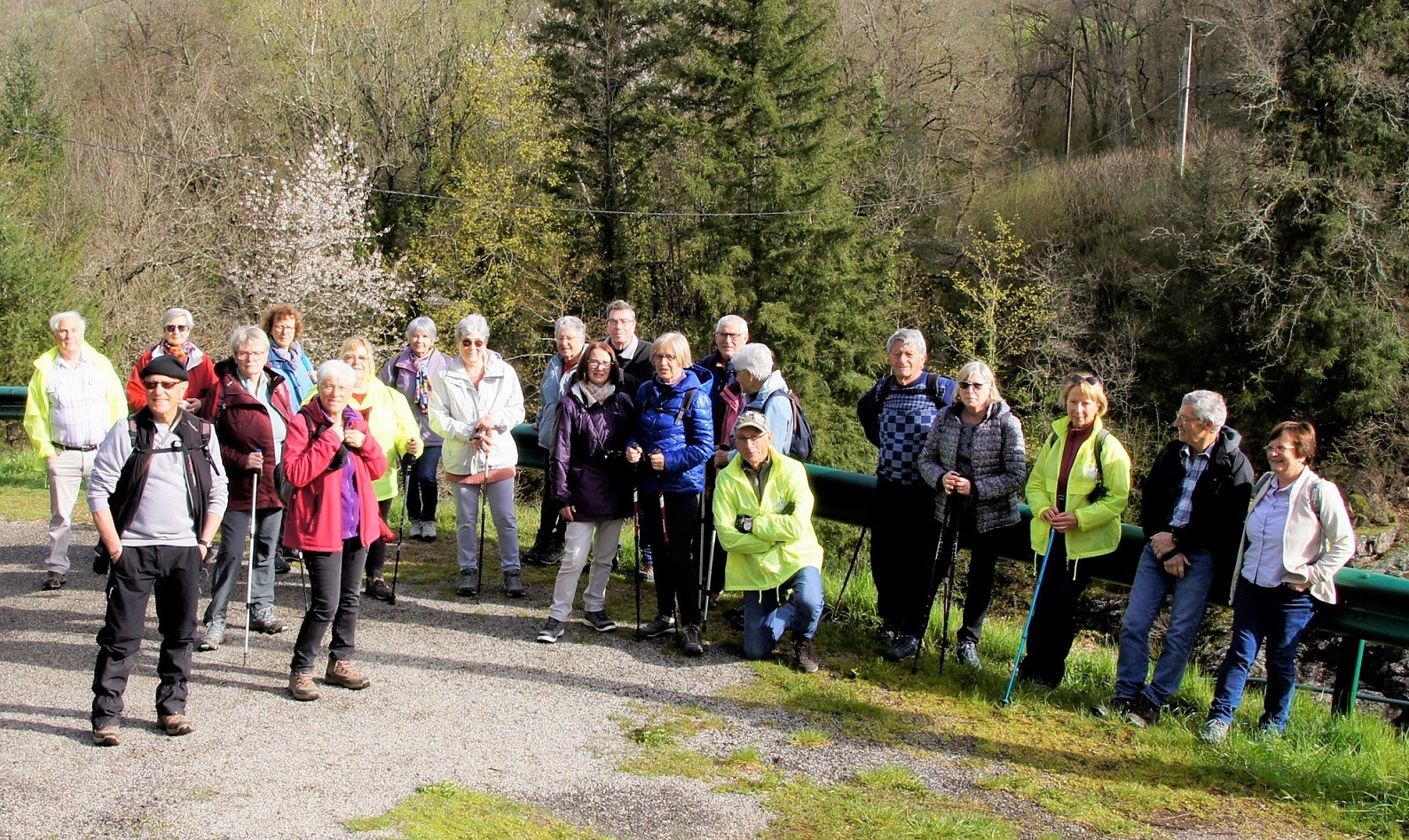 Le groupe de marcheurs à St Clément