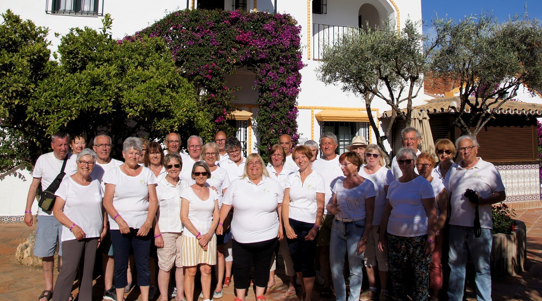 Le groupe à l'hotel