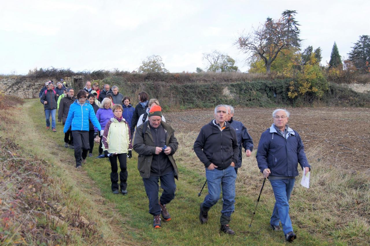 Marcheurs à Artonne novembre 2017
