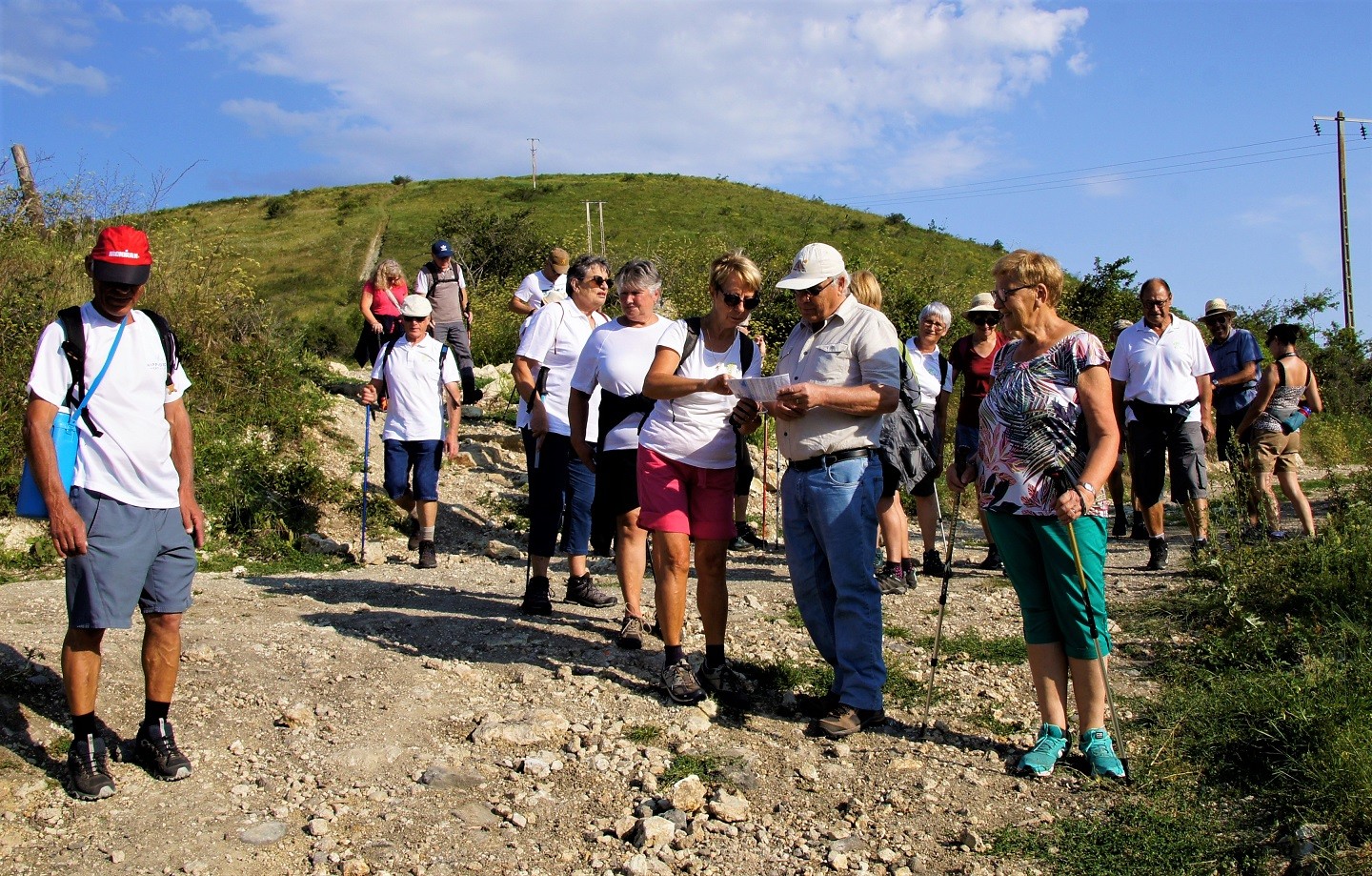 Marcheurs à Gergovie