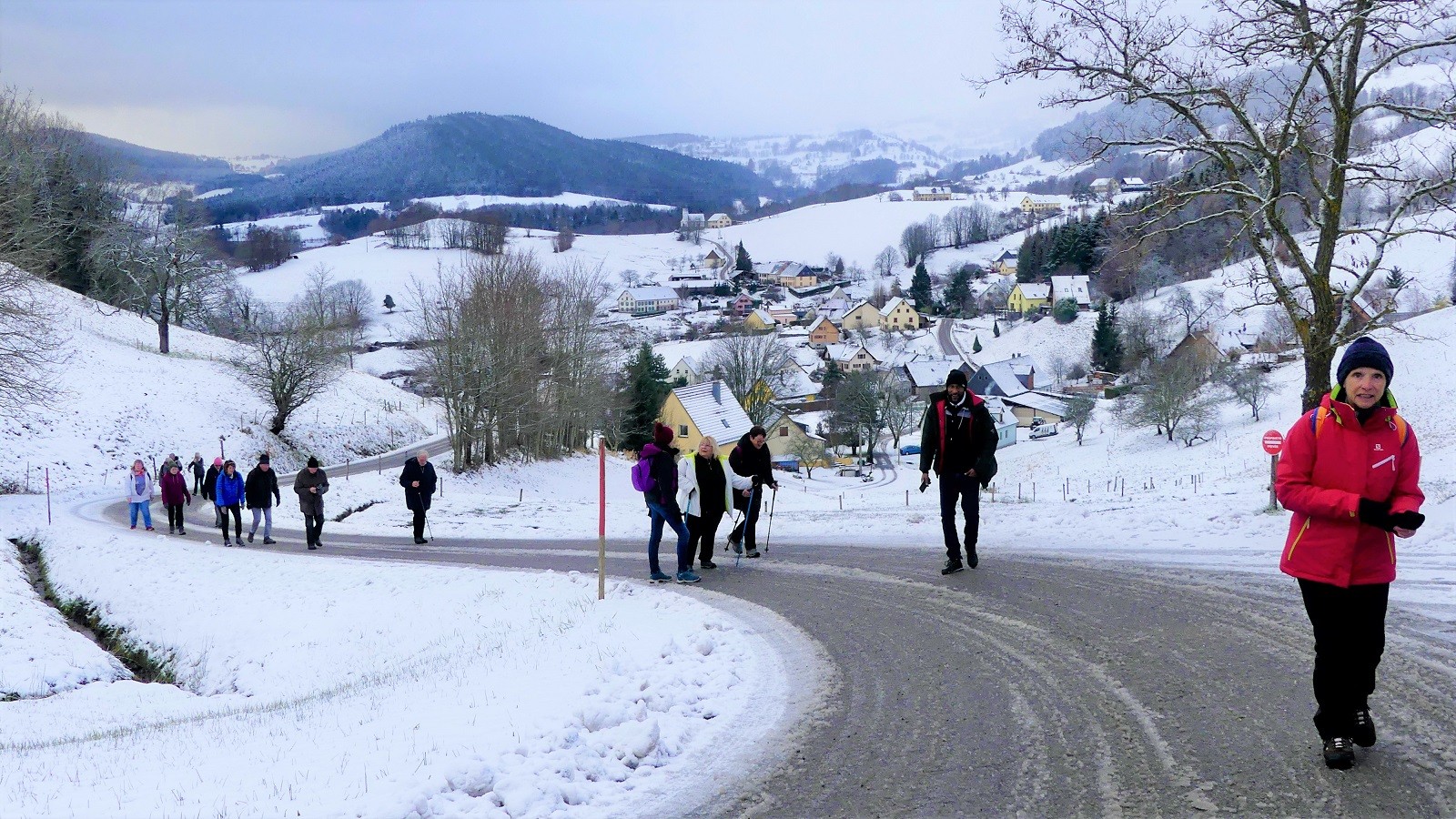 Marcheurs à Orbey