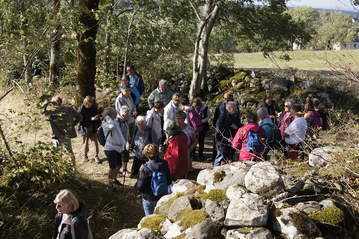 Marcheurs à Salers1 septembre 2019