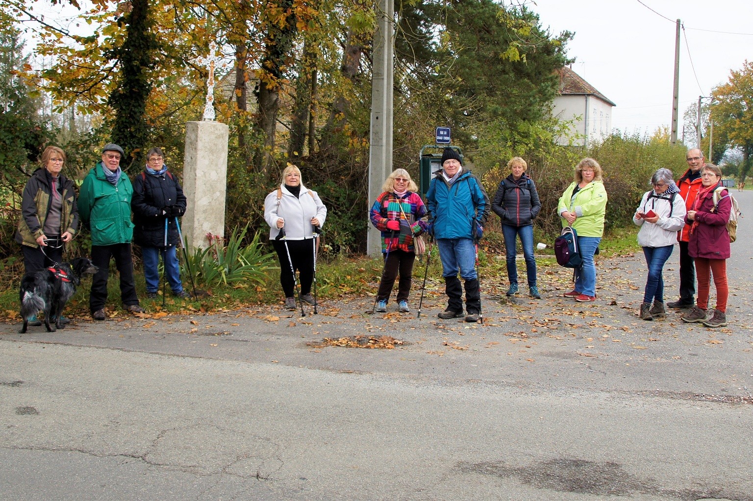 Marcheurs à St Priest Bramefant