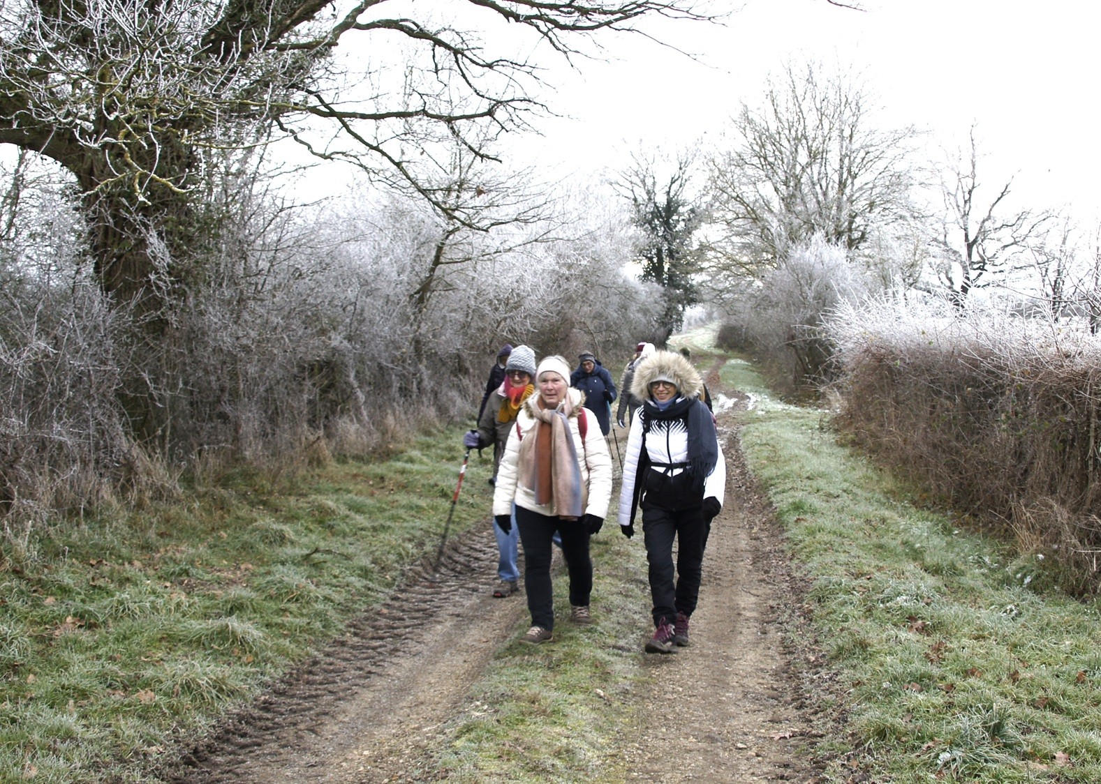 Marcheurs sur les chemins à St Rémy en Rollat