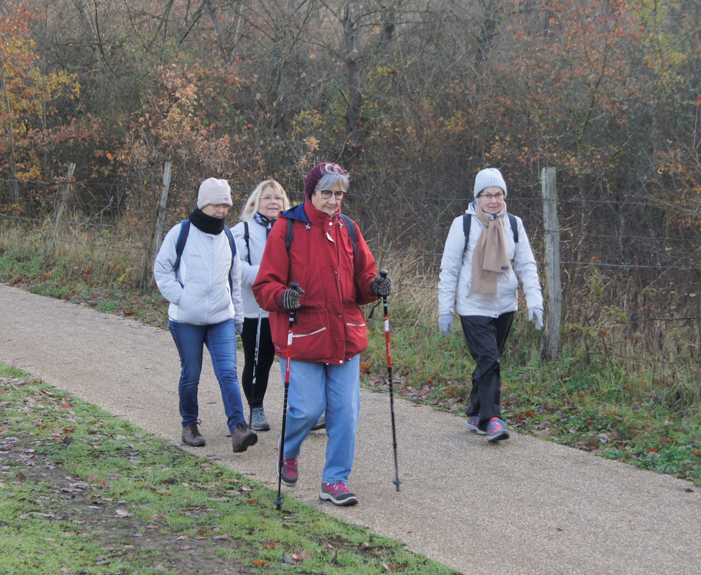 Marcheuses le long de 'Allier