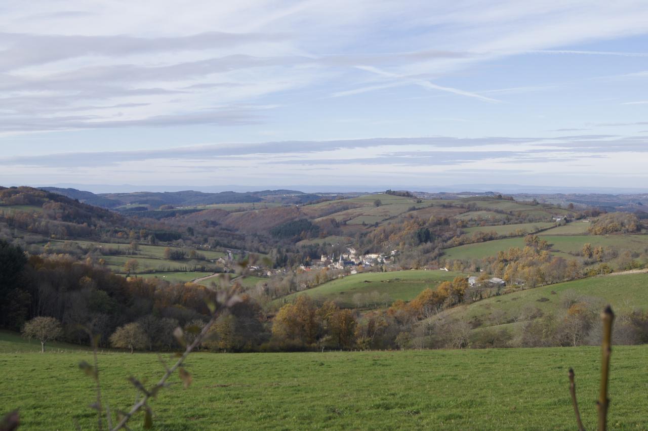 Paysage autour de Ferrieres sur sichon