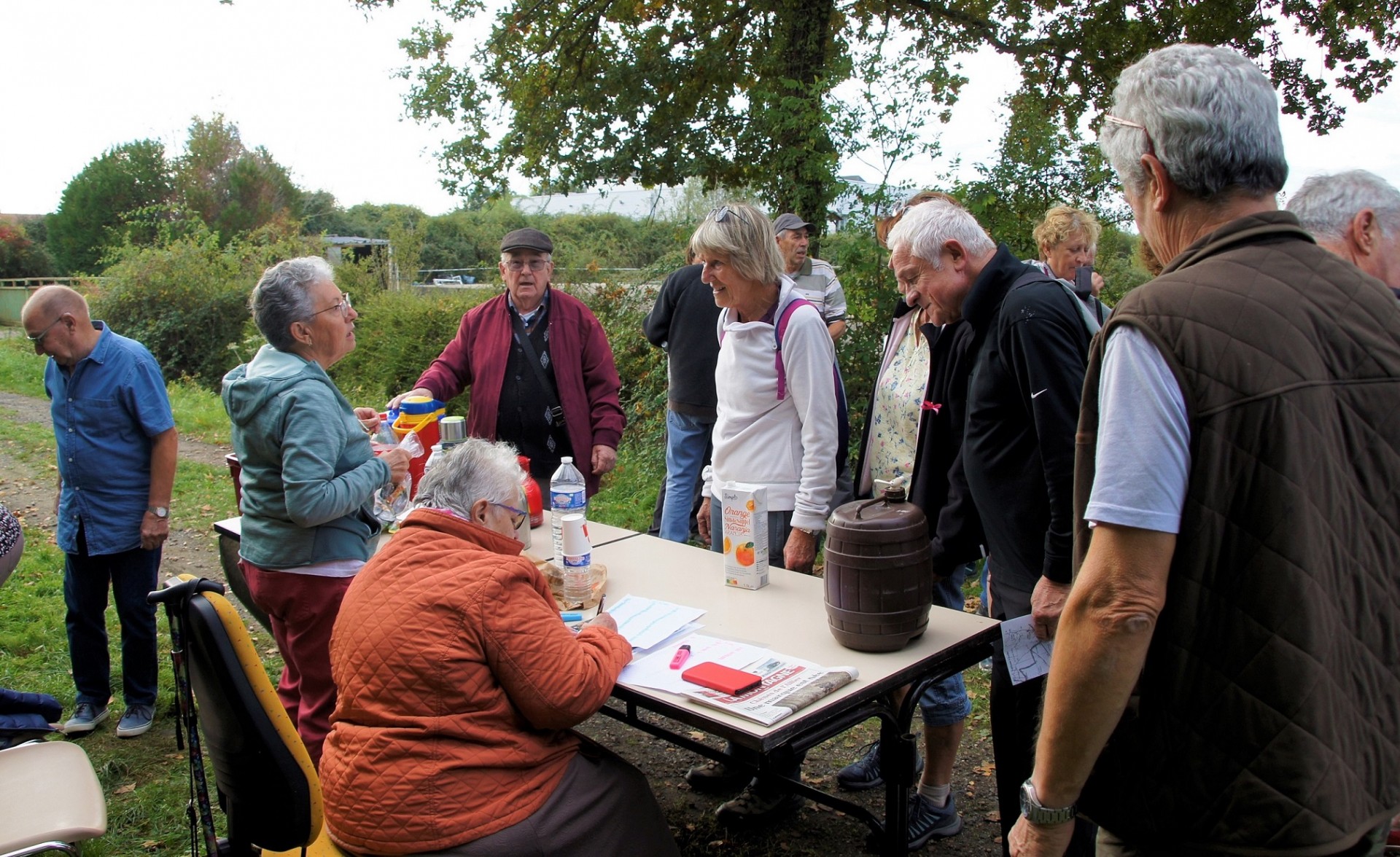 Ravitaillement marche des noyers