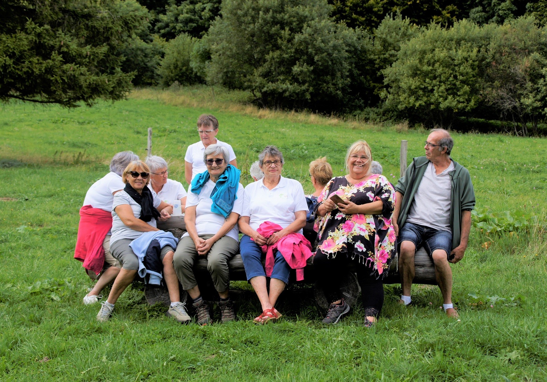 Repos après la marche dans la vallée de Chaudefour