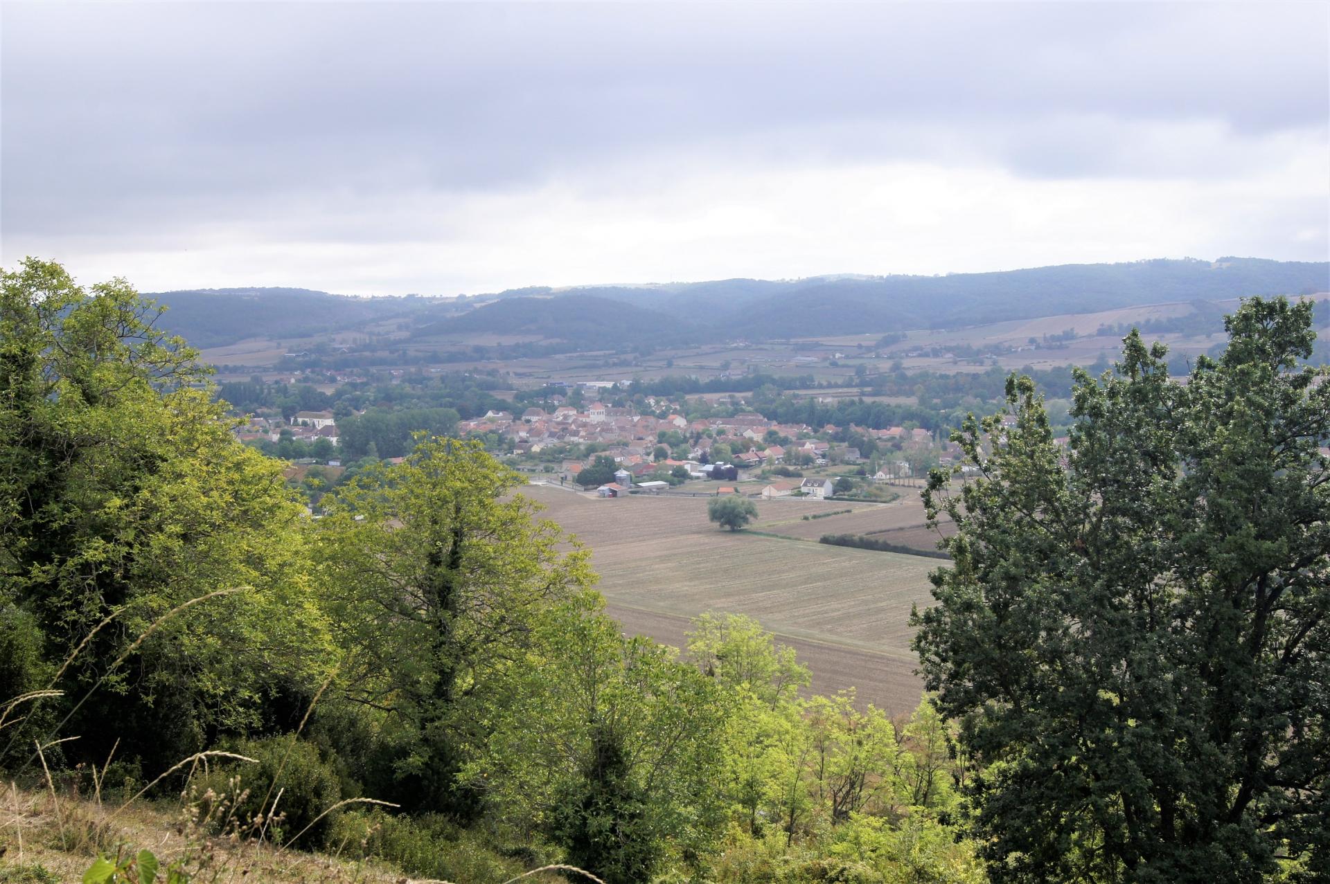 Vue sur la campagne d'Ebreuil septembre 2019