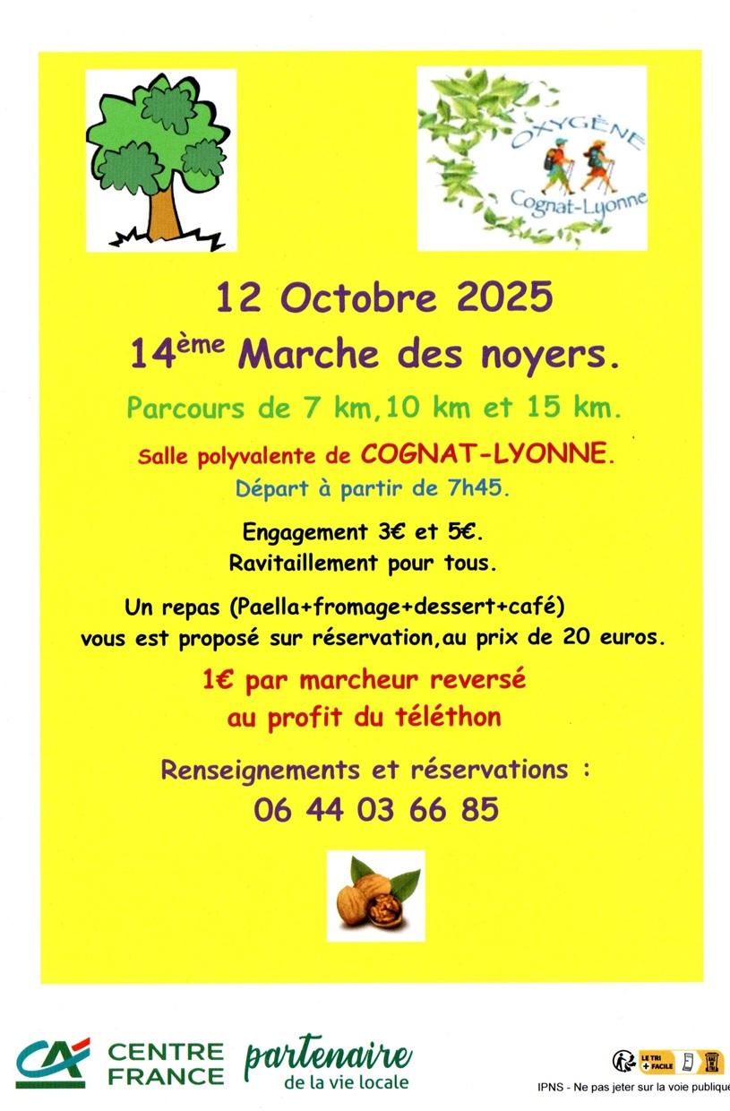 Flyer marche des noyers 2025